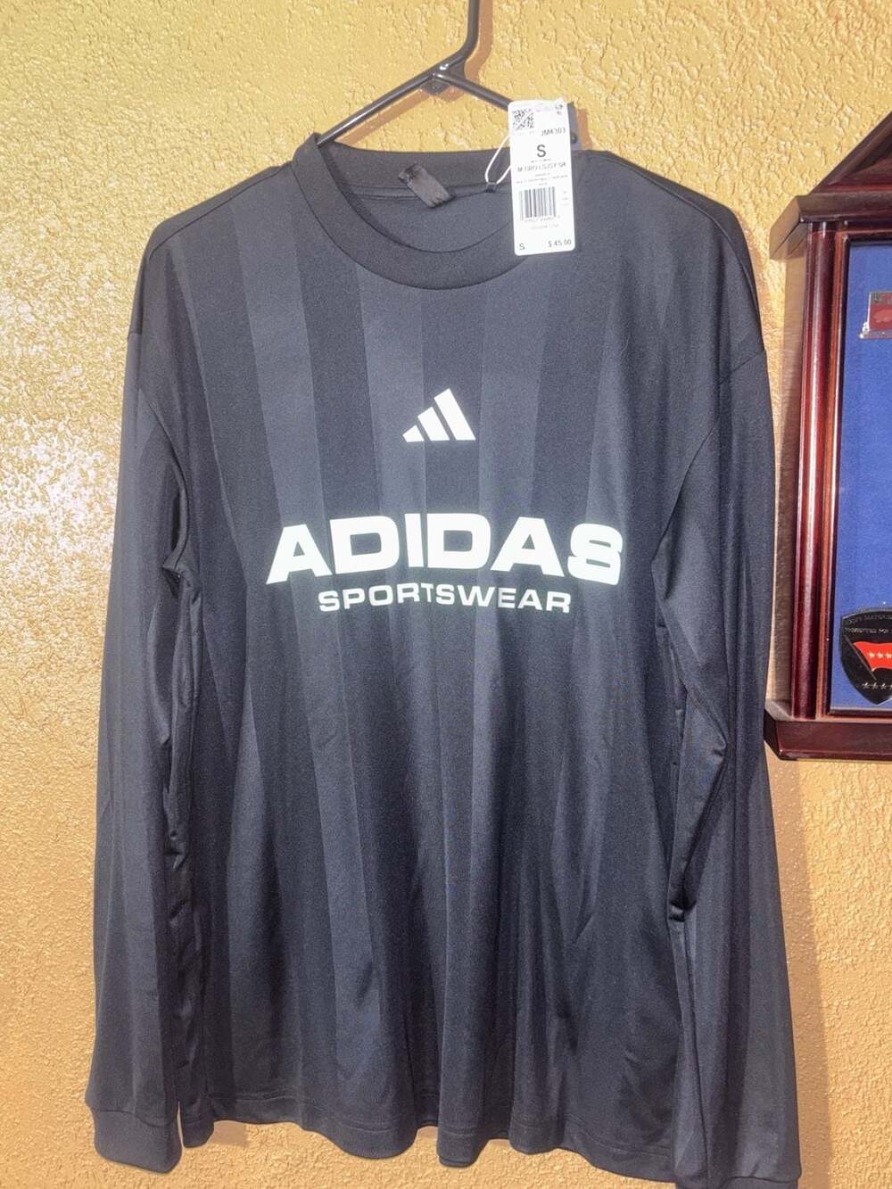 Adidas Men's Tiro Long Sleeve Jacquard Jersey Black